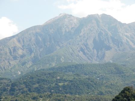 the surface of a mountain