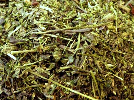the tea leaves for the green tea incense burner
